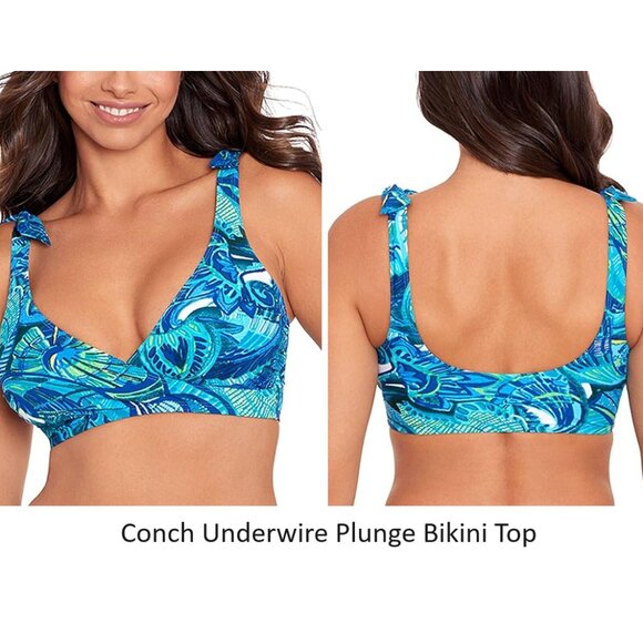 NWT Skinnydippers Womens Bandeau Halter Scarf Bikini Tops Size S-XL $100 12HL882 - Picture 4 of 6